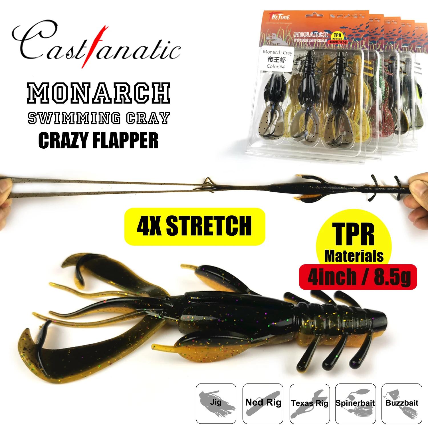 8.5g/4in Castfanatic Monarch Crawfish ÷ Ʈ   ̳, Ǹ   Wobblers Ned Rig Bass  Ŭÿǰ ׼ ̴ ̳ ÿǰ